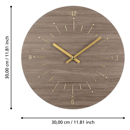 Eglo - Vægur 1xAA diameter 30 cm brun