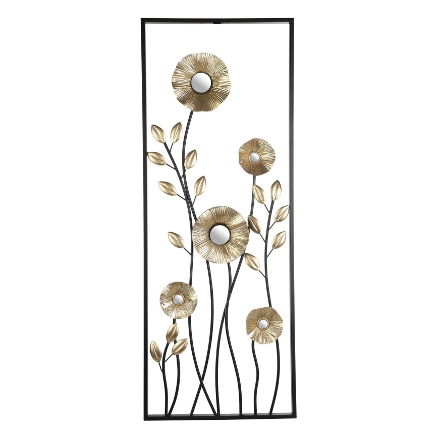 Eglo - Vægdekoration 100x38,5 cm sort/guldfarvet