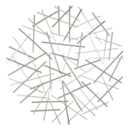 Eglo -  Vægdekoration diameter 81 cm mat krom