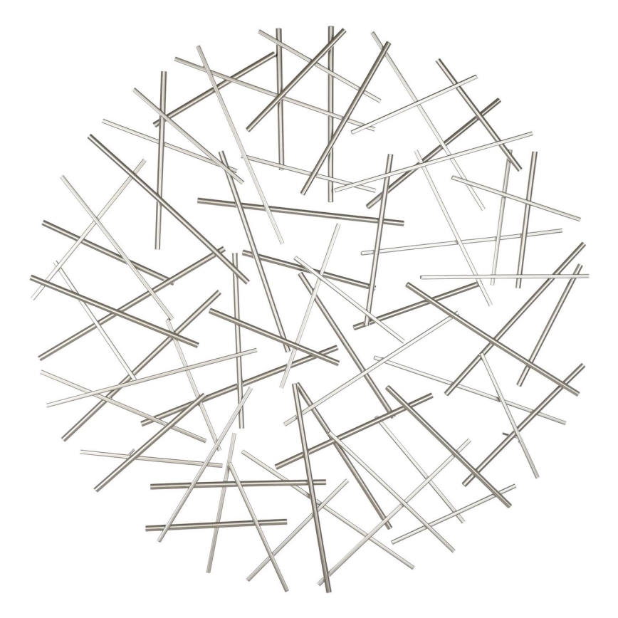 Eglo -  Vægdekoration diameter 81 cm mat krom