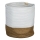 Eglo 426501 - Dekorativ kurv TOYAMA 40x35 cm hvid/beige