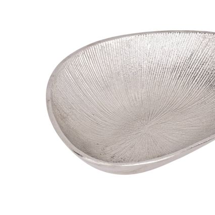 Eglo - Dekorativ bakke 17,5x24,5 cm sølvfarvet