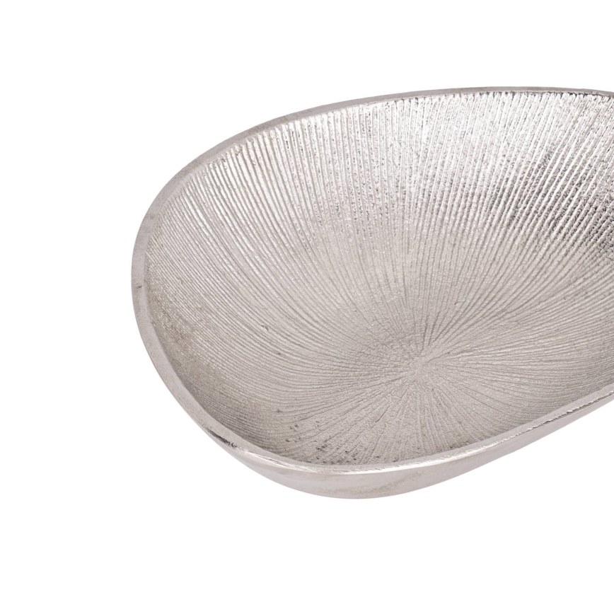 Eglo - Dekorativ bakke 17,5x24,5 cm sølvfarvet