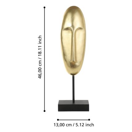 Eglo 427077 - Dekoration GIFU 46x13 cm guld/sort
