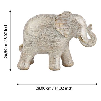 Eglo - Dekoration 20,5x28 cm elefant/resin