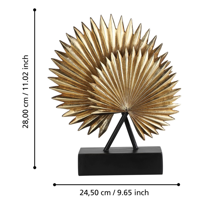 Eglo - Dekoration 28x24,5 cm resin/guldfarvet/sort