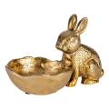 Eglo 427295 - Metaldekoration AMBALAVA 12x20 cm hare med skål/guldfarvet
