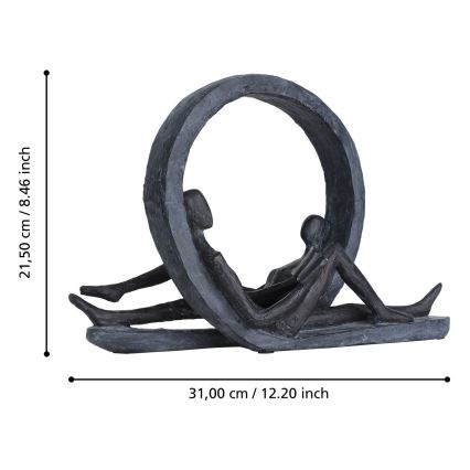 Eglo - Metaldekoration 21,5x31 cm resin
