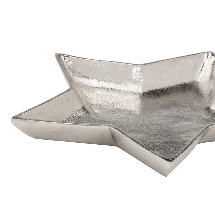 Eglo 427425 - Dekorativ bakke AMBOLOSY 30x32 cm sølvfarvet