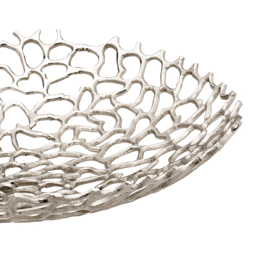 Eglo 427488 - Dekorativ skål KIMITSU Ø 45 cm, sølv