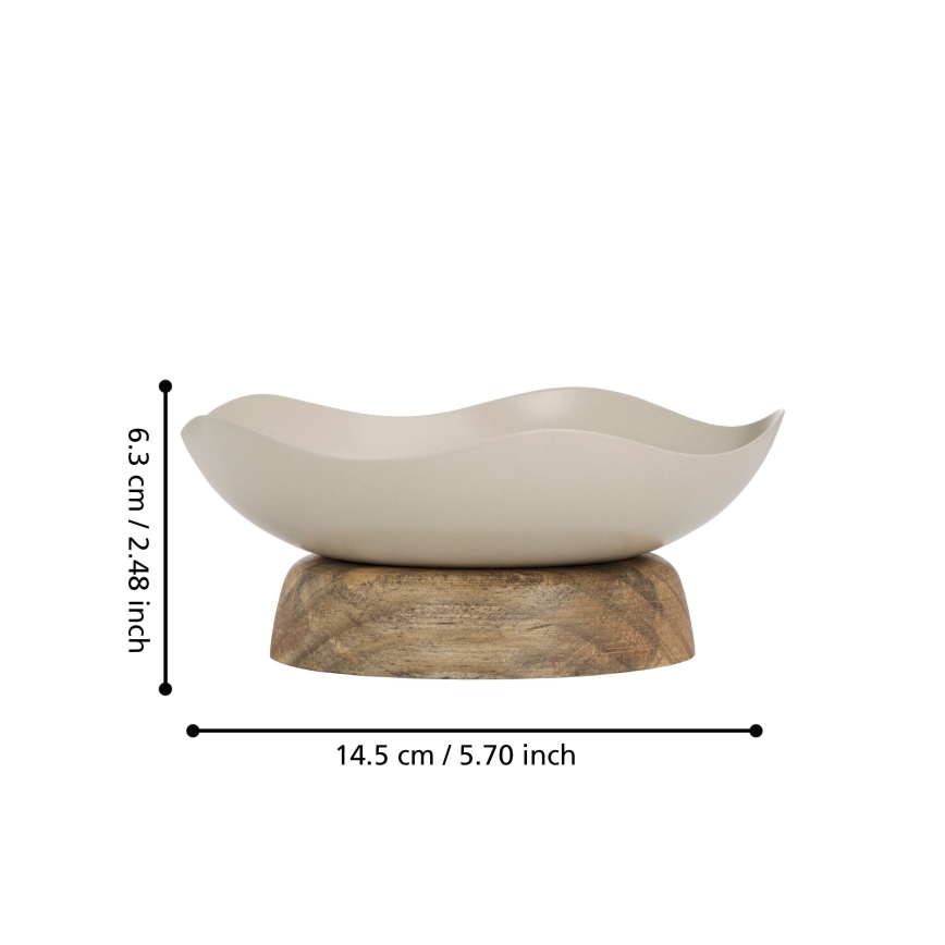 Eglo - Dekorativ bakke diameter 14,5 cm beige