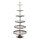 Eglo 427652 - Serveringsstativ BABIRIK 206x79 cm sølv