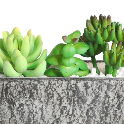 Eglo - Kunstig plante i blomsterpotte 14,5x17,8 cm sukkulent