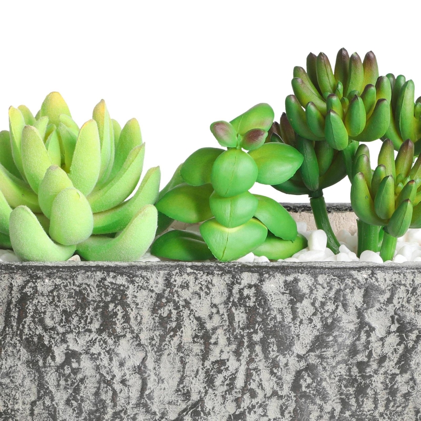 Eglo - Kunstig plante i potte 14,5x17,8 cm sukkulent