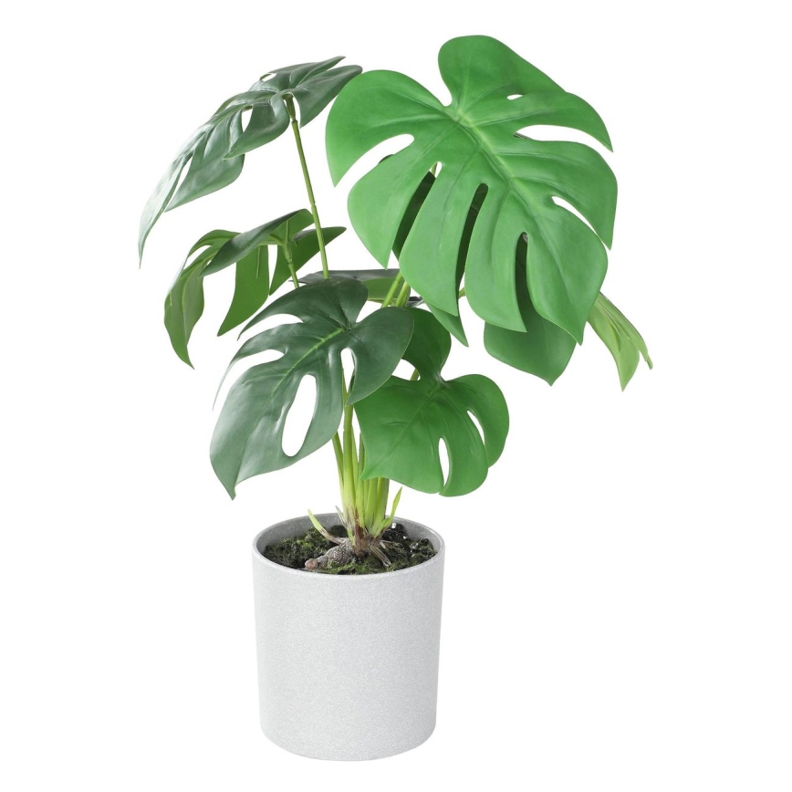 Eglo - Kunstig plante i blomsterpotte 42x30 cm monstera