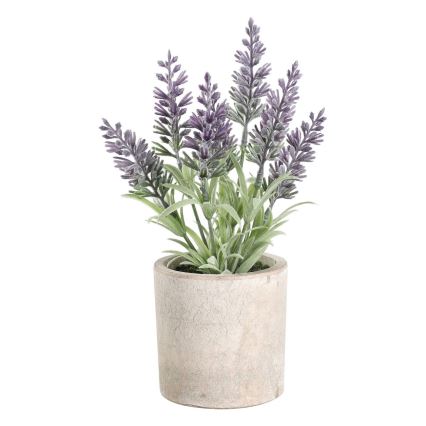 Eglo - Kunstig plante i potte 22x8 cm lavendel