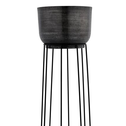 Eglo - SÆT 3x Blomsterkrukke metal sort