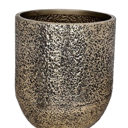 Eglo - Sæt med 3 metal plantekrukker, 50 x 42 cm, guld