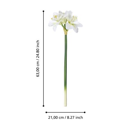 Eglo - Kunstig blomst 63 cm hvid