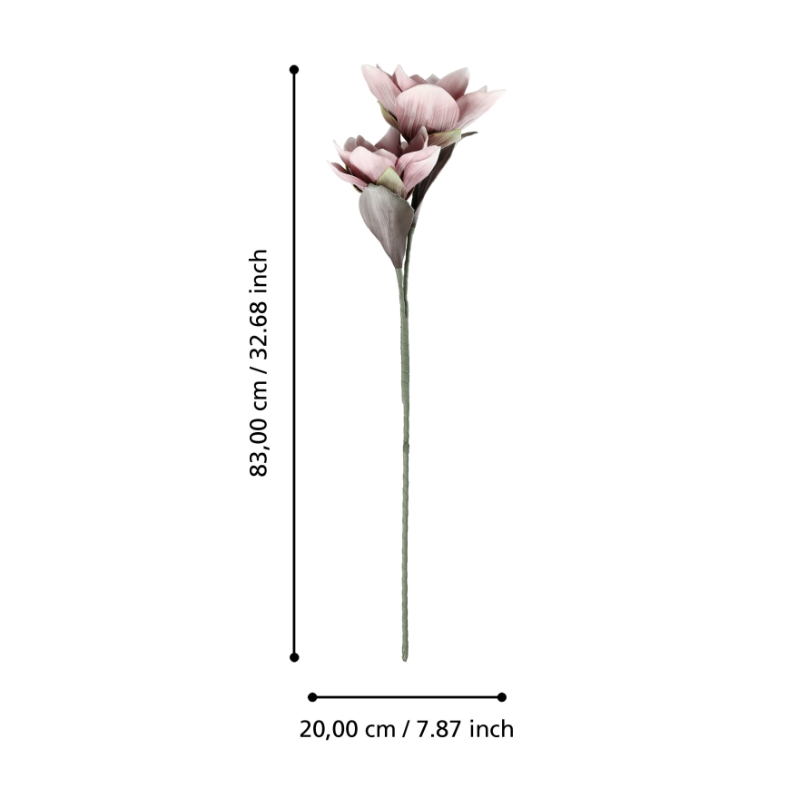 Eglo - Kunstig blomst 83 cm lyserød