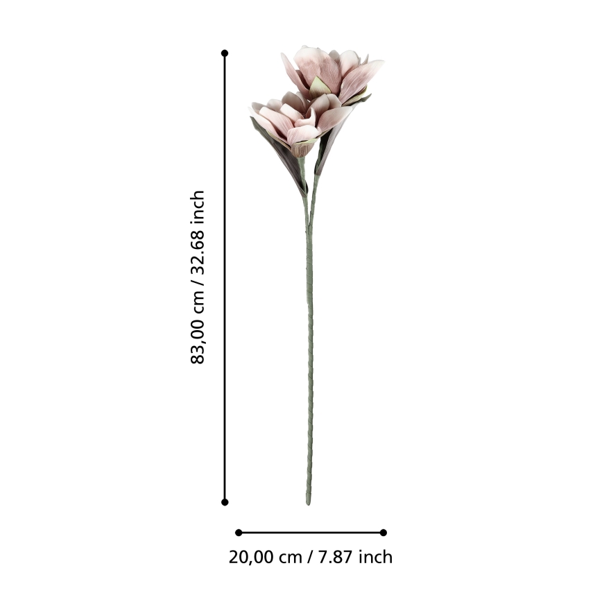 Eglo - Kunstig blomst 83 cm lyserød