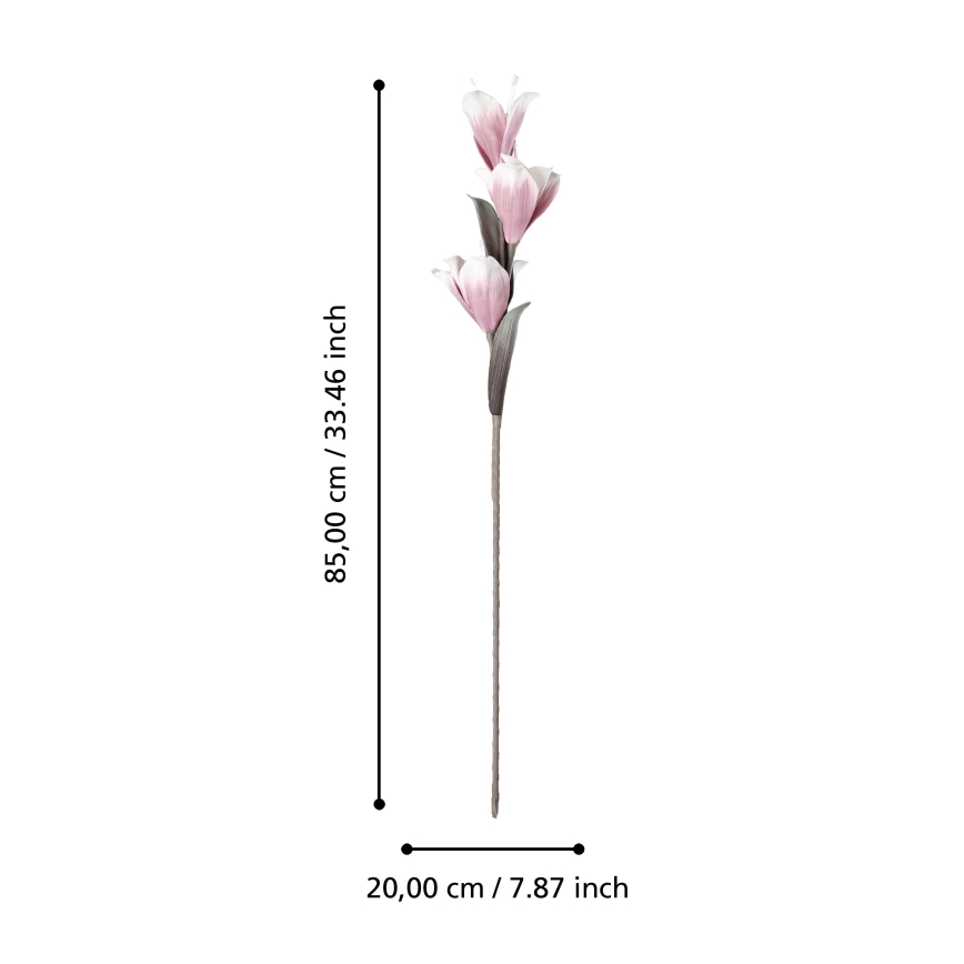 Eglo - Kunstig blomst 85 cm lyserød