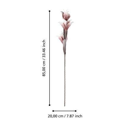 Eglo - Kunstig blomst 85 cm rød