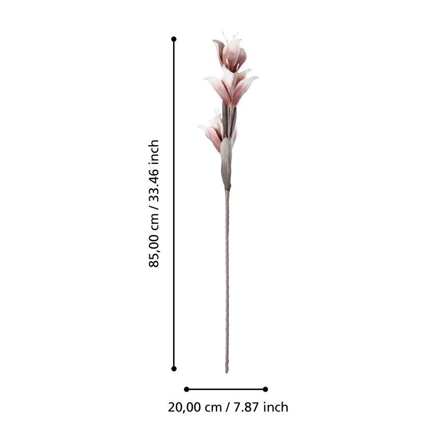 Eglo - Kunstig blomst 85 cm rød
