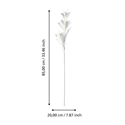Eglo - Kunstig blomst 85 cm hvid