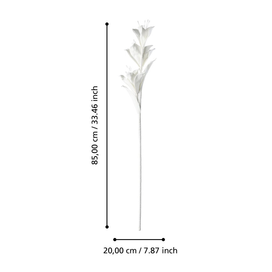 Eglo - Kunstig blomst 85 cm hvid