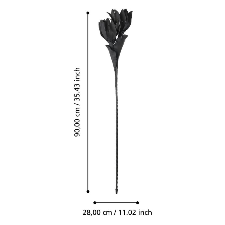 Eglo - Kunstig blomst 90 cm sort