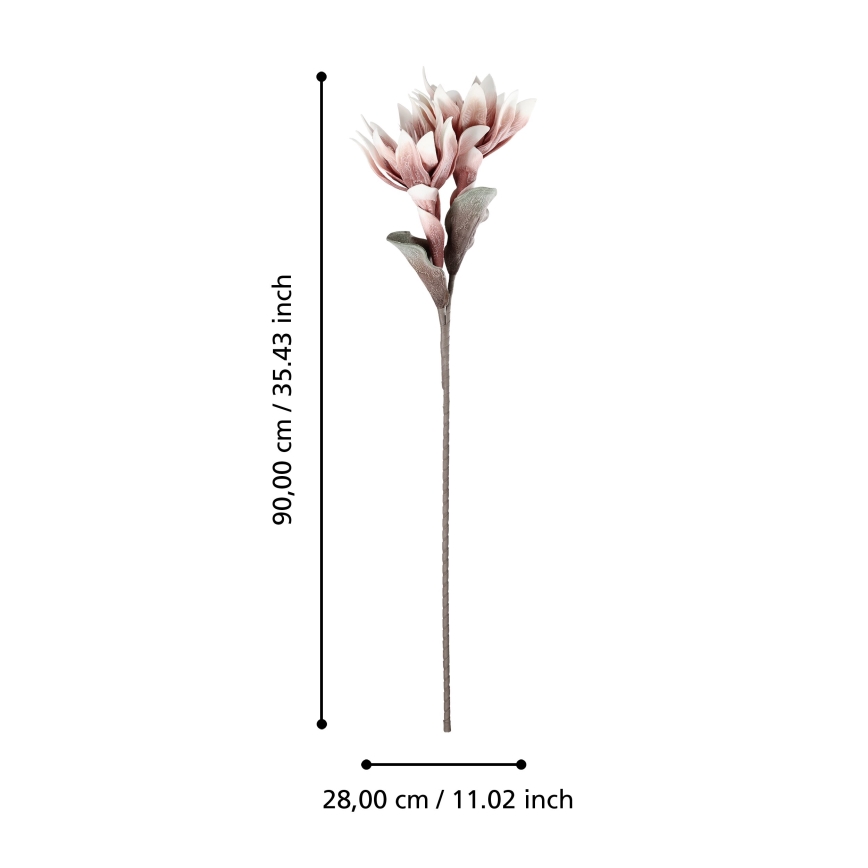 Eglo - Kunstig blomst 90 cm lyserød