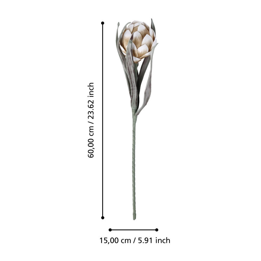Eglo - Kunstig blomst 60 cm beige