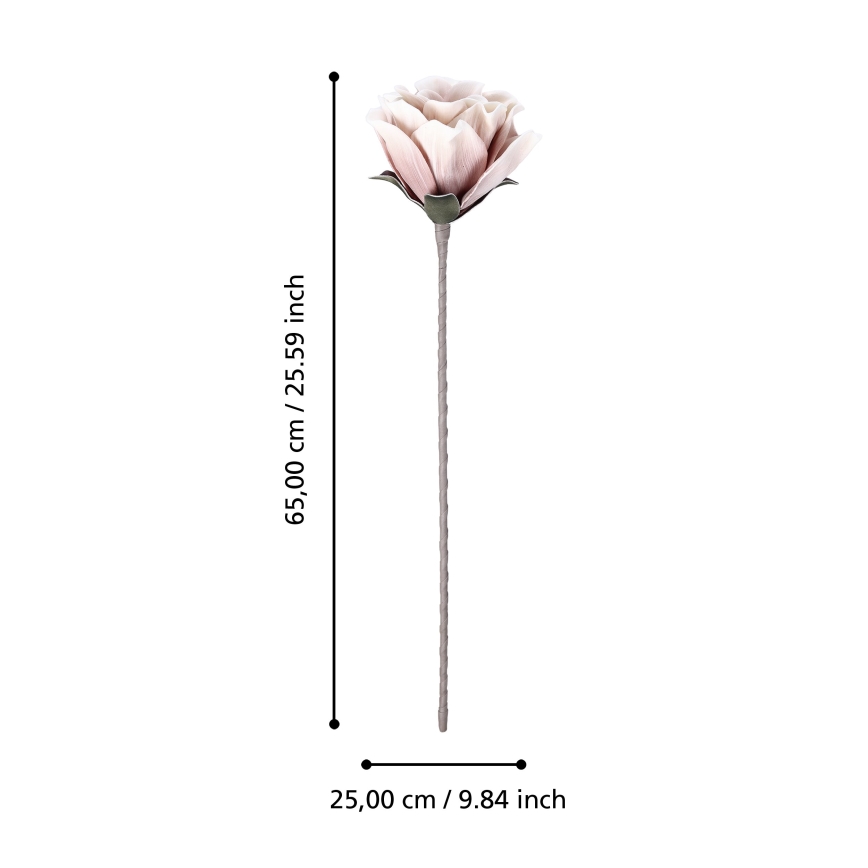 Eglo - Kunstig blomst 65 cm lyserød