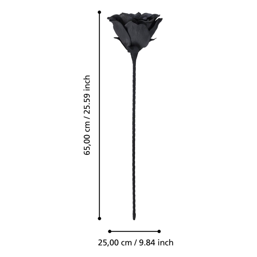 Eglo - Kunstig blomst 65 cm sort