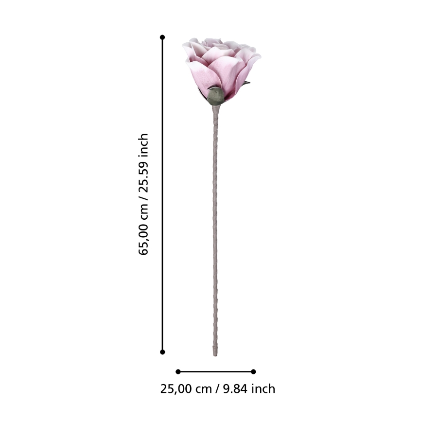 Eglo - Kunstig blomst 65 cm lyserød