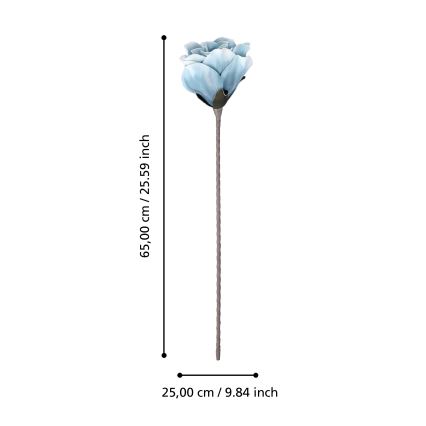 Eglo - Kunstig blomst 65 cm blå
