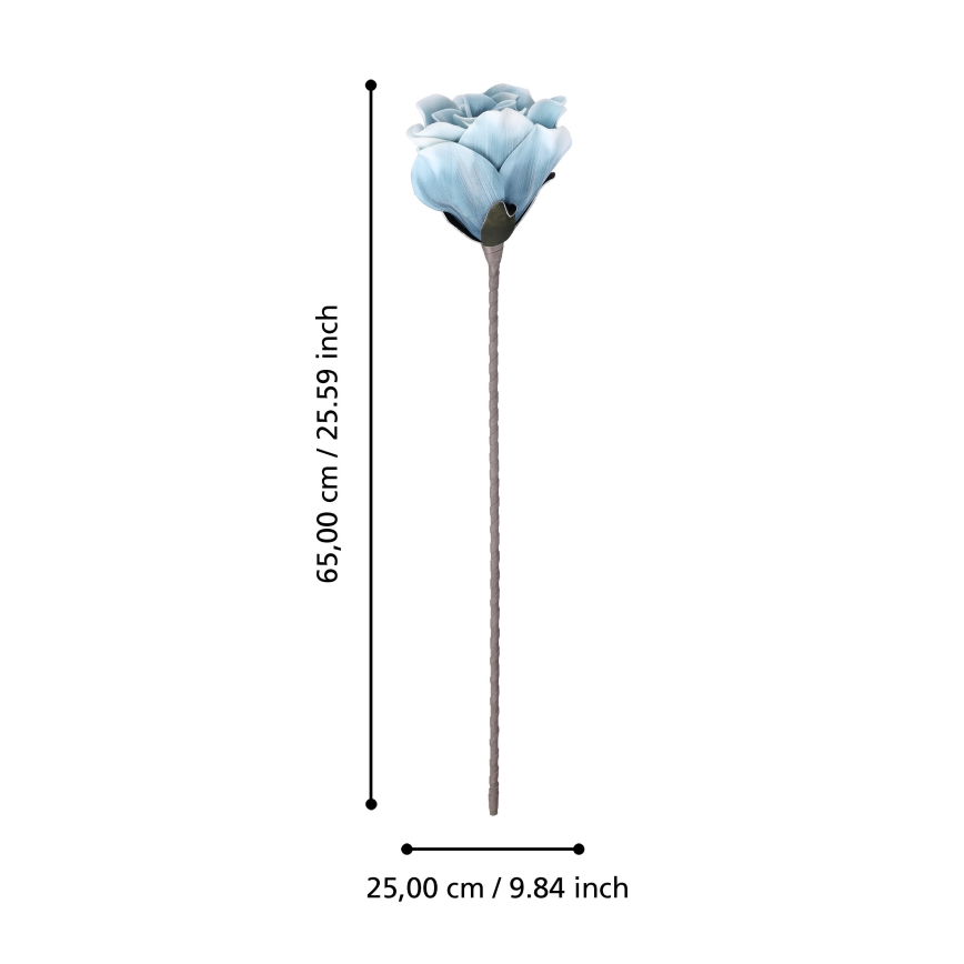 Eglo - Kunstig blomst 65 cm blå