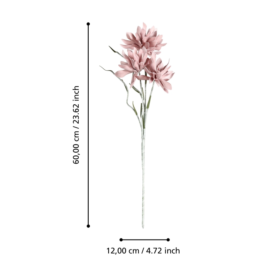 Eglo - Kunstig blomst 60 cm lyserød