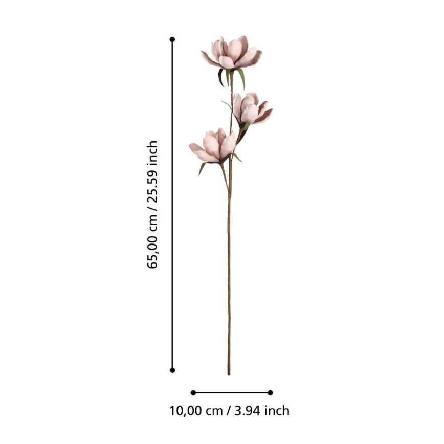 Eglo - Kunstig blomst 65 cm lyserød