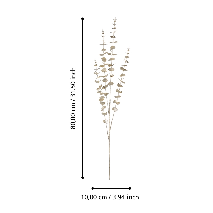 Eglo - Kunstig blomst 80 cm guldfarvet