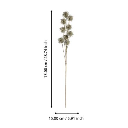 Eglo - Kunstig blomst 73 cm guldfarvet