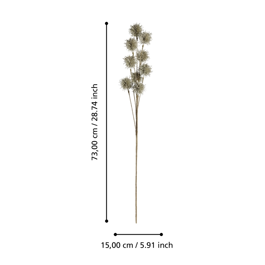 Eglo - Kunstig blomst 73 cm guldfarvet