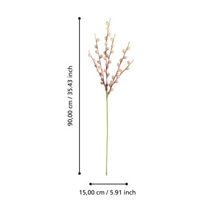 Eglo - Kunstig blomst 90 cm lyserød