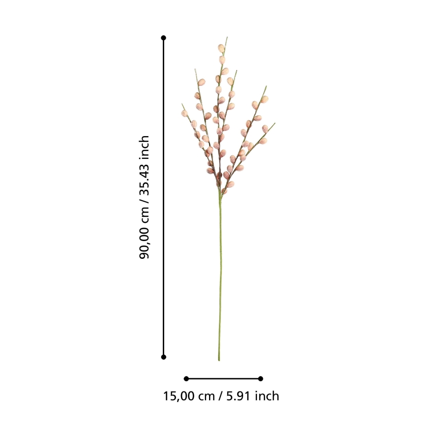 Eglo - Kunstig blomst 90 cm lyserød