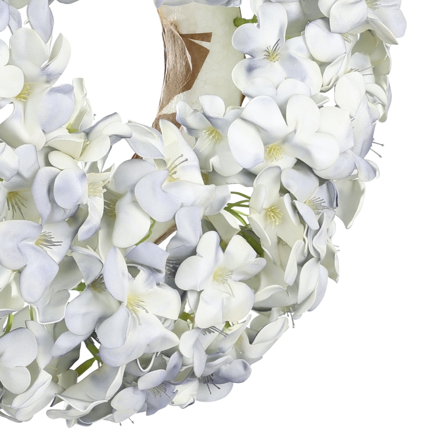 Eglo - Kunstig blomsterkrans diameter 35 cm blå