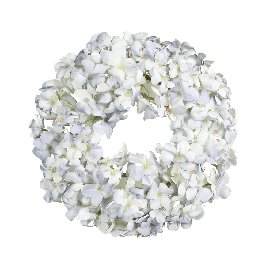 Eglo - Kunstig blomsterkrans diameter 35 cm blå