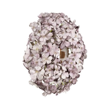 Eglo - Kunstig blomsterkrans diameter 35 cm lilla