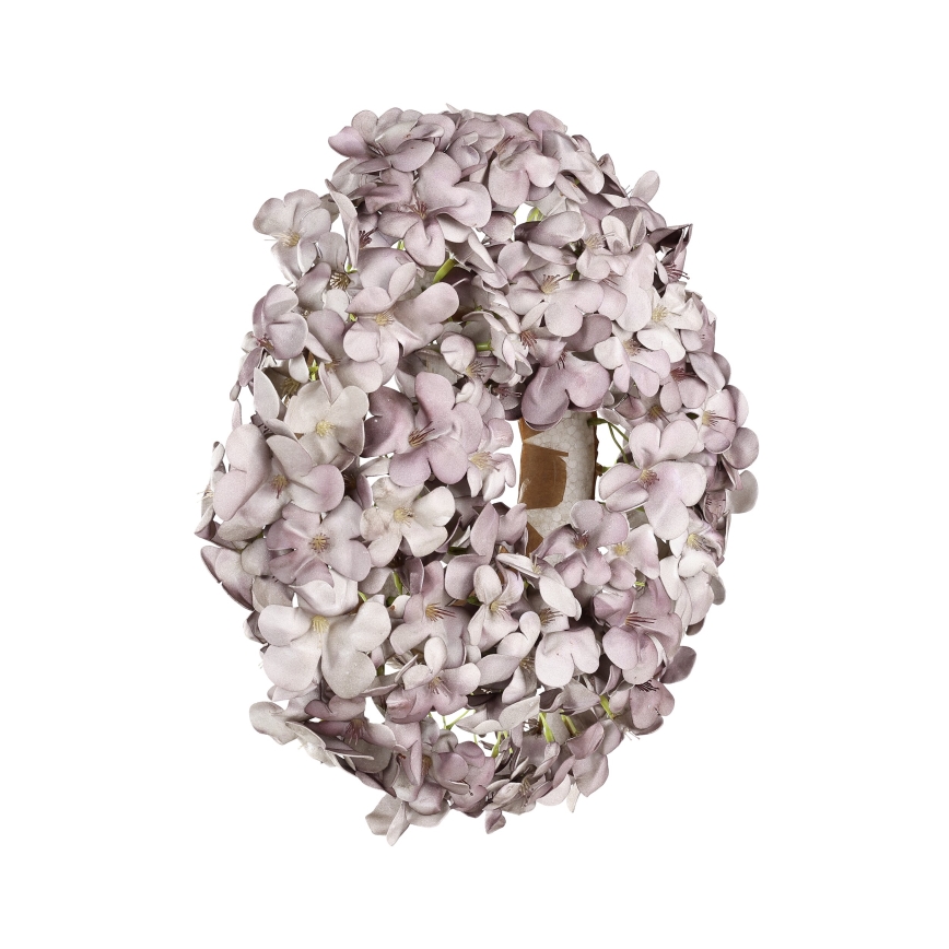 Eglo - Kunstig blomsterkrans diameter 35 cm lilla