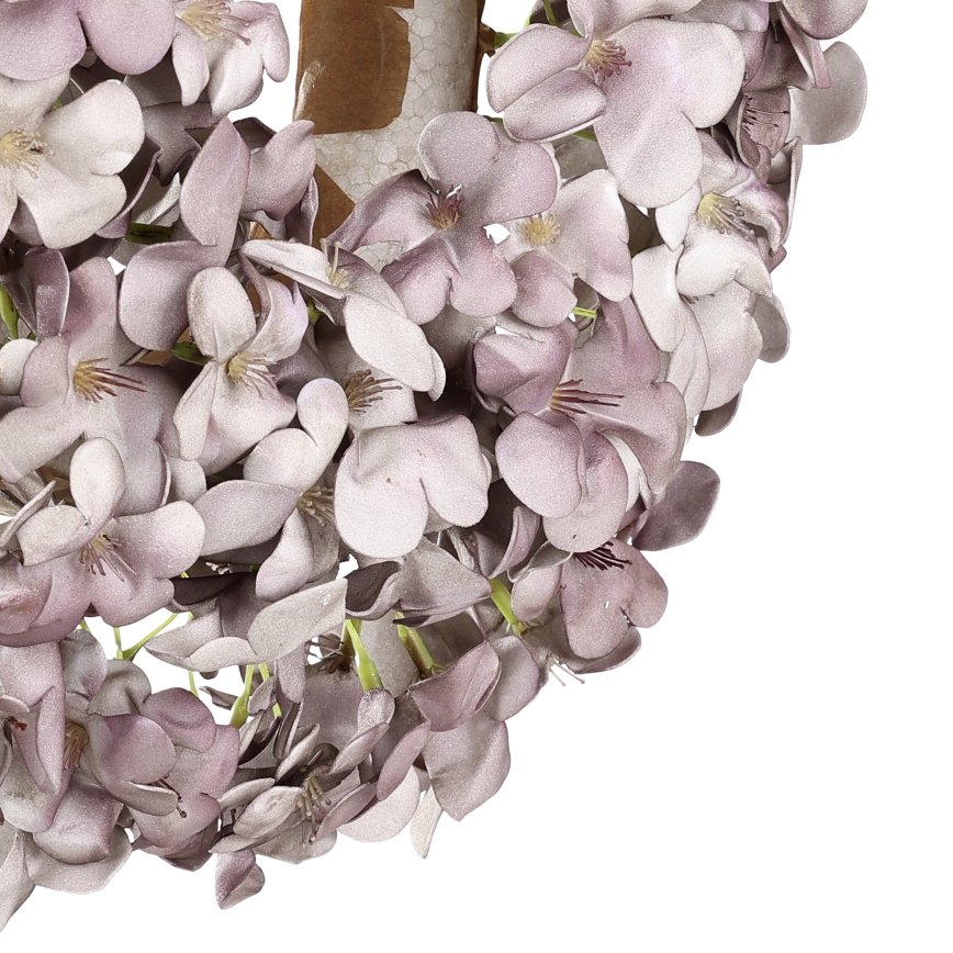 Eglo - Kunstig blomsterkrans diameter 35 cm lilla